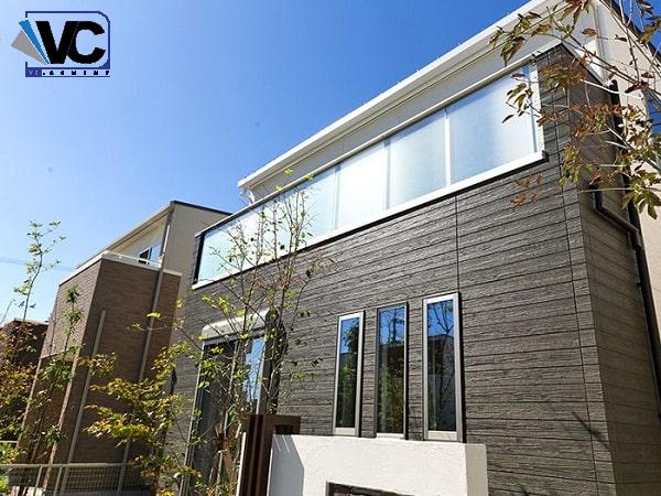 طرح چوب سیمانی روی دیوار