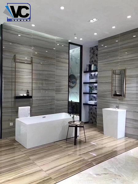 سمنت برد در سقف کاذب سرویس بهداشتی